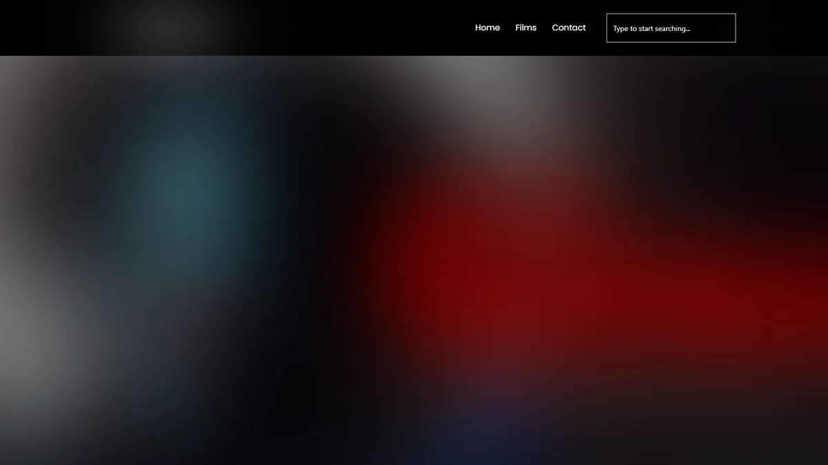 Horror film sales agency · International website on desktop